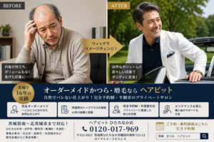かつらで変わる！ヘアピットの自然なかつら